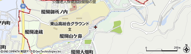 京都府京都市伏見区醍醐大畑町75周辺の地図