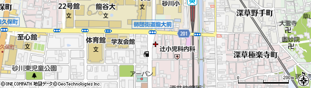 クック・チャム　深草店周辺の地図