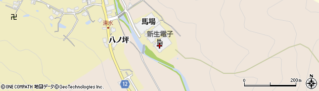兵庫県猪名川町（川辺郡）清水（馬場）周辺の地図
