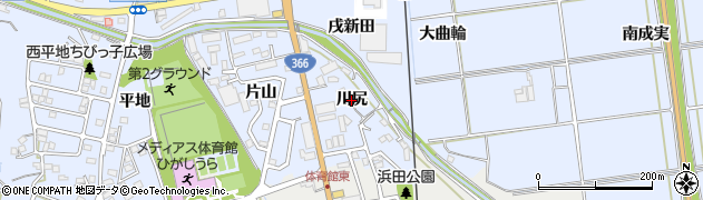 愛知県東浦町（知多郡）石浜（川尻）周辺の地図