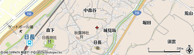 愛知県知多市日長中森谷33周辺の地図