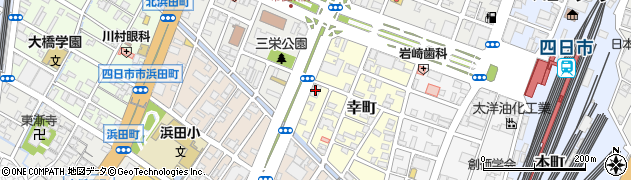 中京銀行四日市中央支店 ＡＴＭ周辺の地図