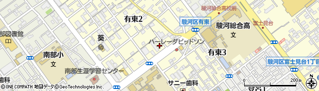 田ぶし 静岡店周辺の地図