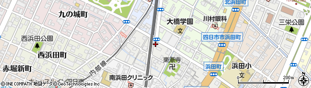 バジェットレンタカー四日市駅前店周辺の地図