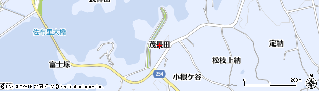 愛知県知多市佐布里（茂長田）周辺の地図