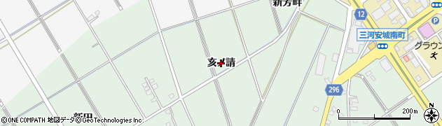 愛知県安城市箕輪町（亥ノ請）周辺の地図