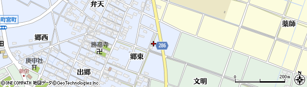 愛知県安城市新田町郷東33周辺の地図