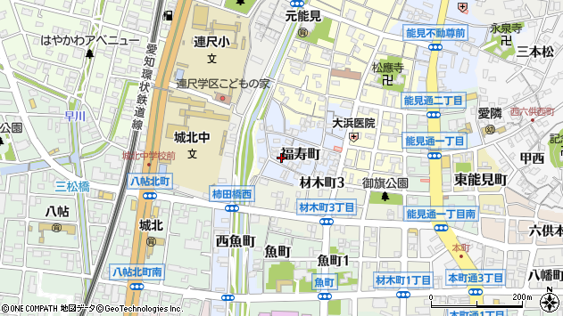 〒444-0056 愛知県岡崎市福寿町の地図