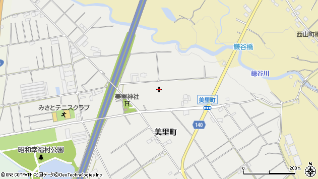 〒512-1104 三重県四日市市美里町の地図