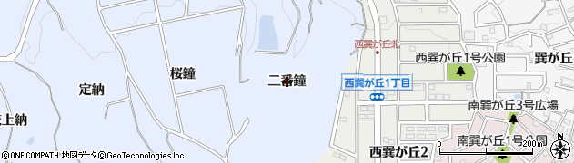 愛知県知多市佐布里（二番鐘）周辺の地図