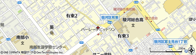明光義塾　静岡ＳＢＳ通り教室周辺の地図