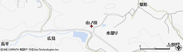 愛知県岡崎市小呂町（山ノ田）周辺の地図