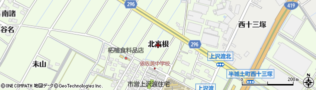 愛知県刈谷市小垣江町（北高根）周辺の地図