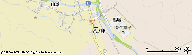 兵庫県川辺郡猪名川町清水八ノ坪周辺の地図