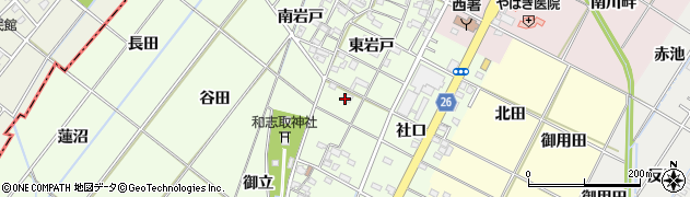 愛知県岡崎市西本郷町周辺の地図