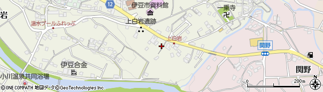 静岡県伊豆市上白岩655周辺の地図