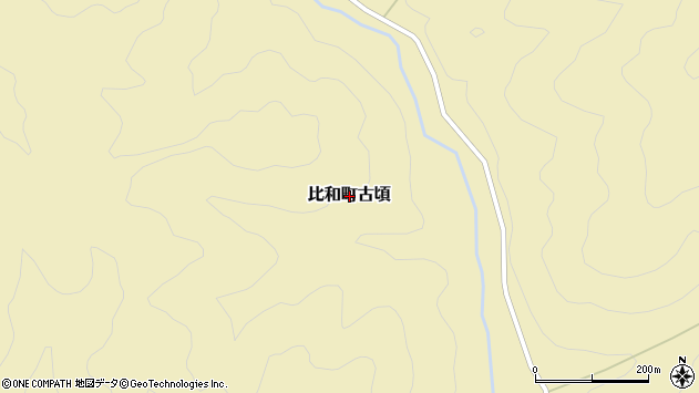 〒727-0302 広島県庄原市比和町古頃の地図