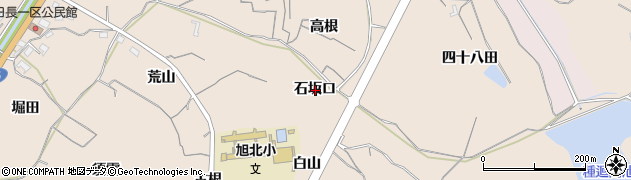 愛知県知多市日長石坂口周辺の地図