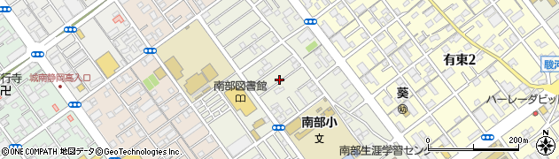 静岡県静岡市駿河区南八幡町周辺の地図