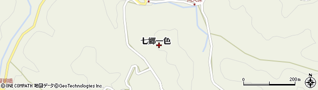 愛知県新城市七郷一色樅沢周辺の地図