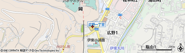 ダイソー伊東広野店周辺の地図