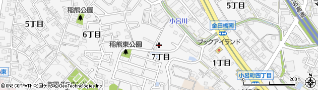 愛知県岡崎市稲熊町7丁目周辺の地図