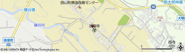三重県四日市市西山町7473周辺の地図