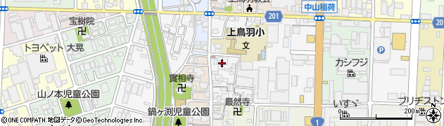京都府京都市南区上鳥羽城ケ前町周辺の地図