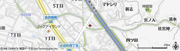 愛知県岡崎市小呂町マヤシリ8周辺の地図