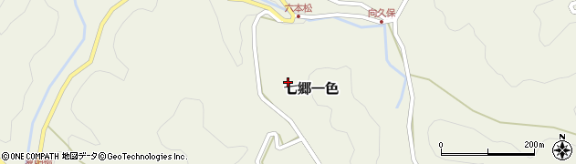 愛知県新城市七郷一色樅沢3周辺の地図