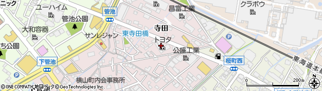 愛知トヨタ自動車株式会社　安城車検センター周辺の地図