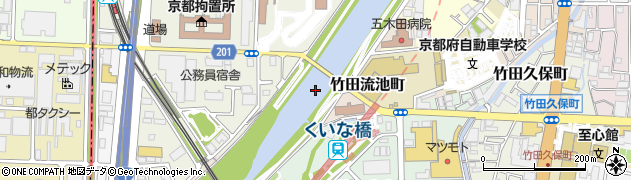 水鶏橋周辺の地図