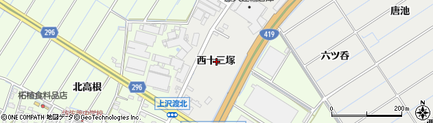愛知県刈谷市半城土町西十三塚周辺の地図