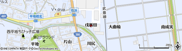 愛知県東浦町（知多郡）石浜（戌新田）周辺の地図