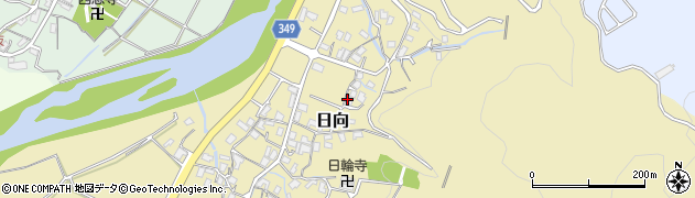 静岡県伊豆市日向周辺の地図