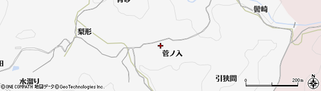 愛知県岡崎市箱柳町（菅ノ入）周辺の地図
