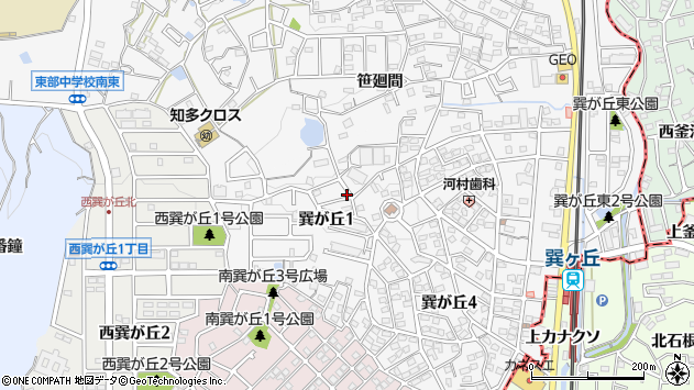 〒478-0012 愛知県知多市巽が丘の地図