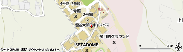 龍谷大学　瀬田キャンパス周辺の地図