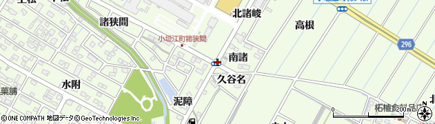 小垣江町南諸周辺の地図