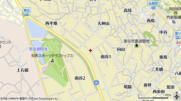 〒478-0056 愛知県知多市南谷の地図