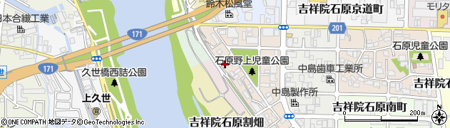 京都府京都市南区吉祥院石原開町周辺の地図