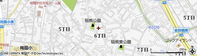 愛知県岡崎市稲熊町周辺の地図