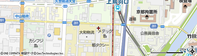 都タクシー株式会社　お得意様センター受付周辺の地図