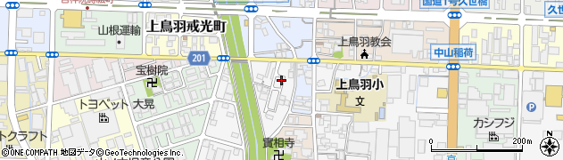 京都府京都市南区上鳥羽川端町268周辺の地図