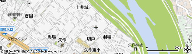 愛知県岡崎市矢作町（切戸）周辺の地図