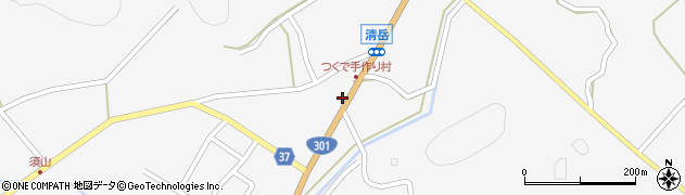愛知県新城市作手清岳（十王前）周辺の地図