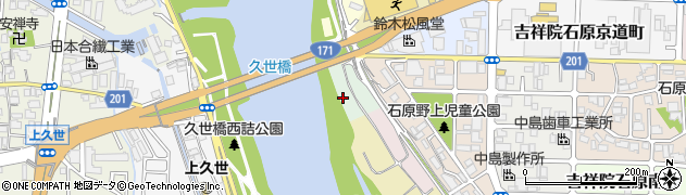 京都府京都市南区吉祥院石原橋裏周辺の地図