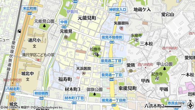 〒444-0062 愛知県岡崎市松本町の地図