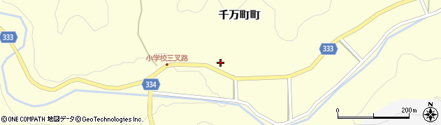 愛知県岡崎市千万町町（寺沢）周辺の地図