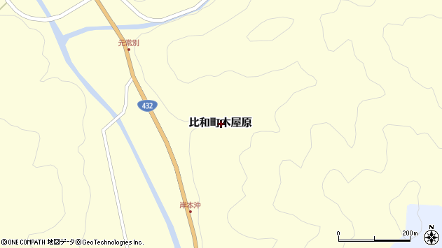〒727-0312 広島県庄原市比和町木屋原の地図